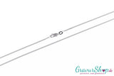 Silber rodiniert Panzerkette 1,4 mm