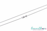 925 Silber rodiniert Panzerkette 1,6 mm