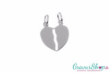 925er Silber-Partneranhänger 05 mit Diamantgravur