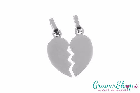 925/000 Silber-Partneranhänger 14 gravierbar
