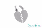 925er Silber-Partneranhänger 14 gravierbar