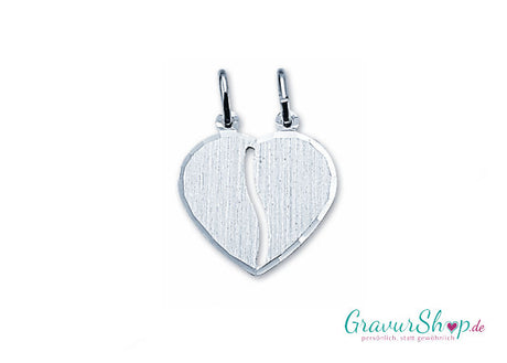 925er Silber-Partneranhänger mit Gravur