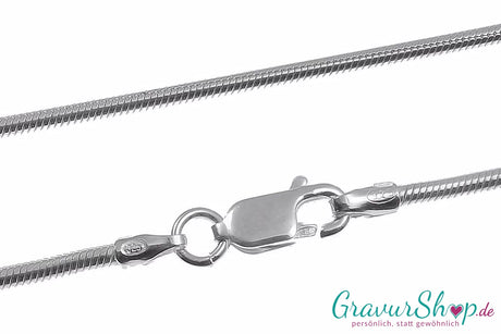 925er Silber Schlangenkette Karabinerverschluss