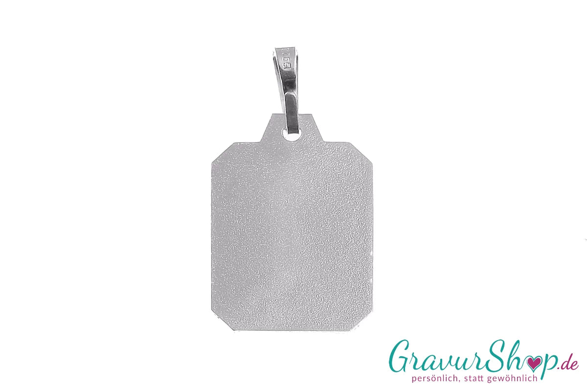 925er Sterling Silberanhänger mit persönlicher Gravur
