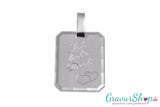 925er Sterling Silberanhänger mit persönlicher Gravur