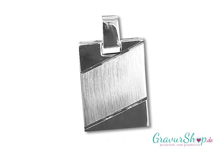 925er Silberanhänger 25x18mm mit Gravur