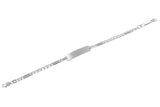 ID Silberarmband zwischen Öse 16 cm mit Gravur
