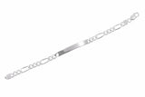 Diamantiertes Damen Silberarmband 19 cm inkl. Gravur