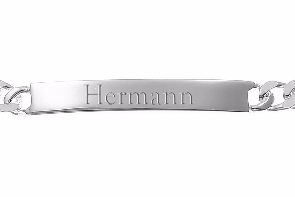 Personalisiertes Damen Silberarmband 19 cm inkl. Gravur