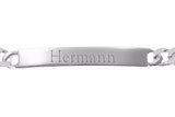 Personalisiertes Damen Silberarmband 19 cm inkl. Gravur