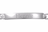 Personalisiertes Silberarmband Mustergravur