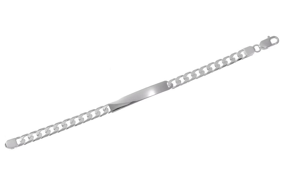 Personalisiertes Silberarmband 19, 20 und 21cm für den Herren