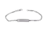 925er Silberarmband in 16-18 Länge mit Gravur