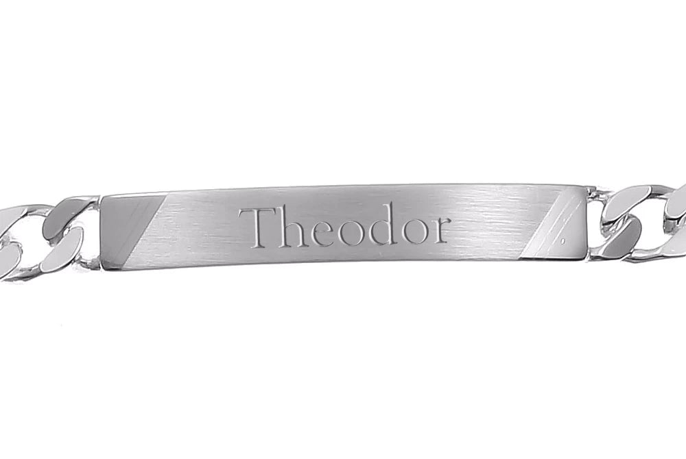 Exklusives 925er Silberarmband 21cm personalisiert
