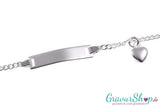 925er Babyarmband mit Herz inkl.Gravur