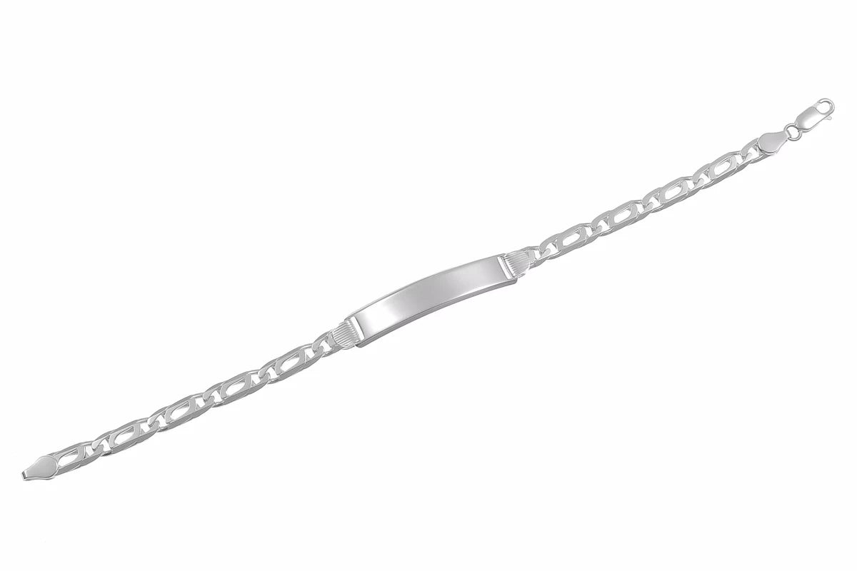 Herren Silberarmband 20 cm hochglanz poliert