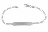 925er Silberarmband Panzer 18 cm inkl. Gravur