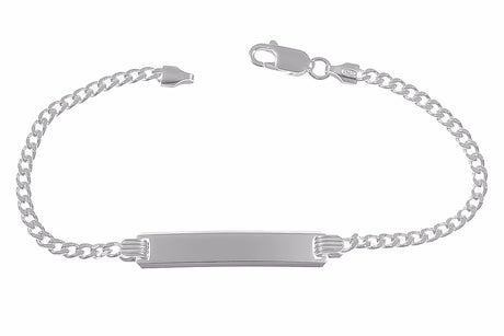 925er Silberarmband Panzer 18 cm inkl. Gravur