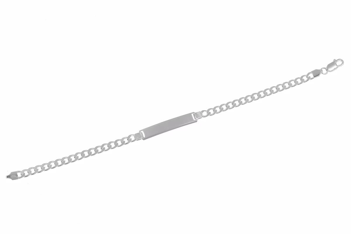 Panzer Silberarmband 19 cm inkl. Gravur