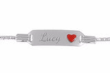 925er Kinder-Silberarmband 16cm Muster