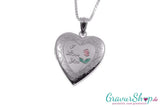 Silber Medaillon mit Gravur 02