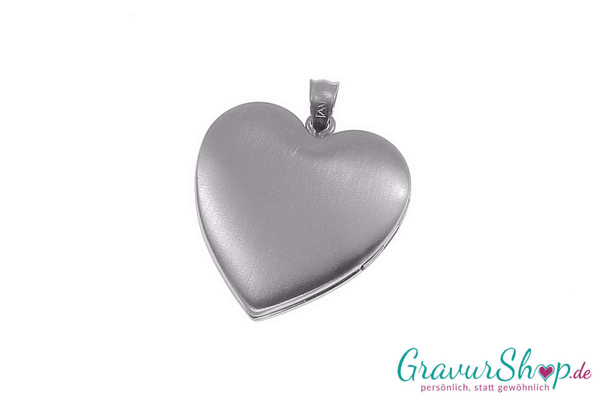 Silber Medaillon mit Gravur 03