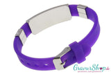 Notfallarmband 07 in Lila – mit kostenloser Gravur