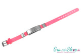 Notfallarmband 07 rosa mit Gravur