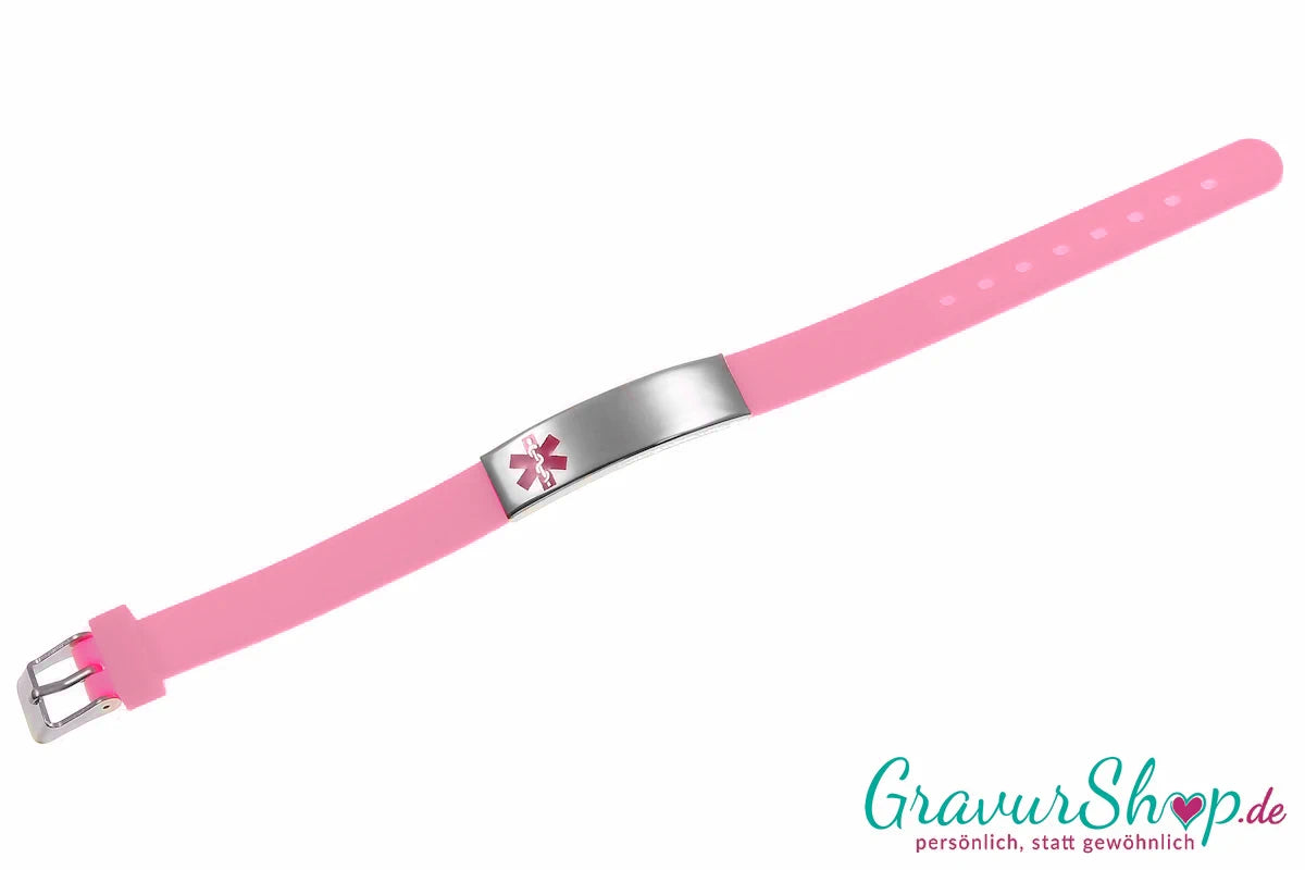 Notfallarmband 08 rosa personalisieren