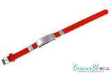 Notfallarmband 07 rot mit Gravur