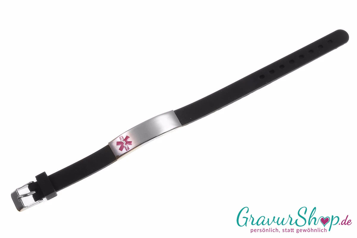 Notfallarmband 17 mit Gravur