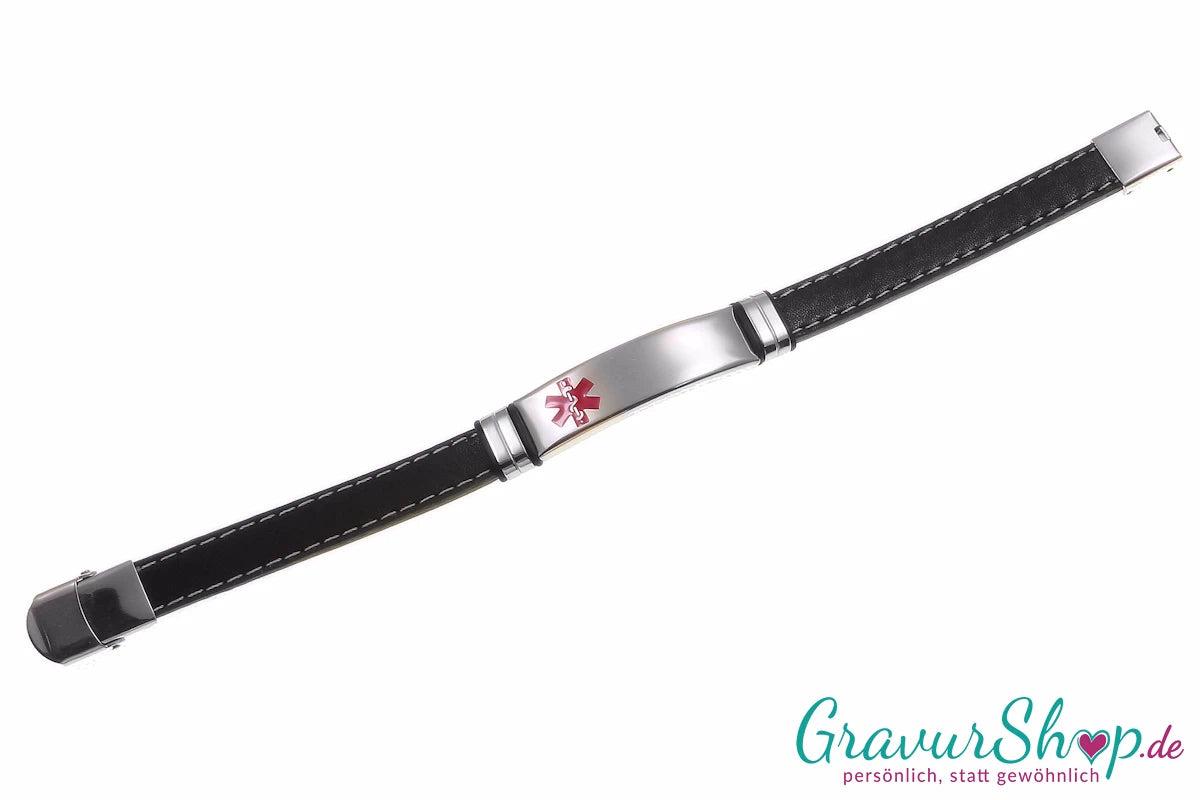 Notfallarmband 18 mit Gravur