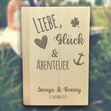 Spardose Hochzeit Personalisiert Liebe Glück Abenteuer Muster Name Datum
