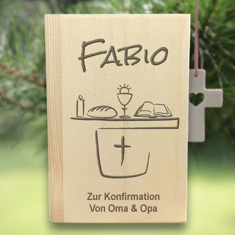 Personalisierte Spardose "Sparbuch" | zur Kommunion oder Konfirmation – Altar Gabentisch