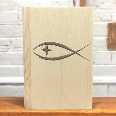 Personalisierte Spardose "Sparbuch" | zur Kommunion oder Konfirmation –  Ichthys Fisch
