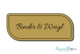 Türschild mit Gravur Model G gold matt