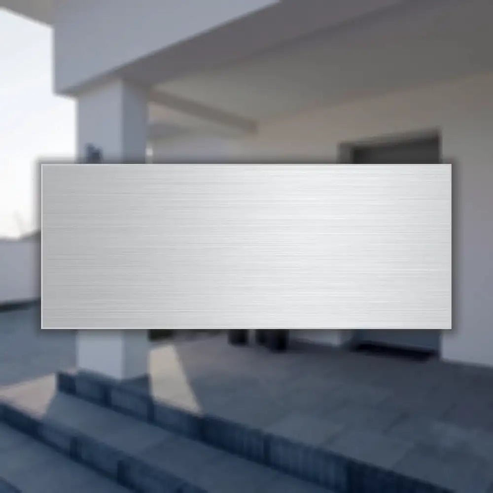50x20mm Aluminium Türschild ohne Bohrung mit Personalisierter Gravur - Gravurshop