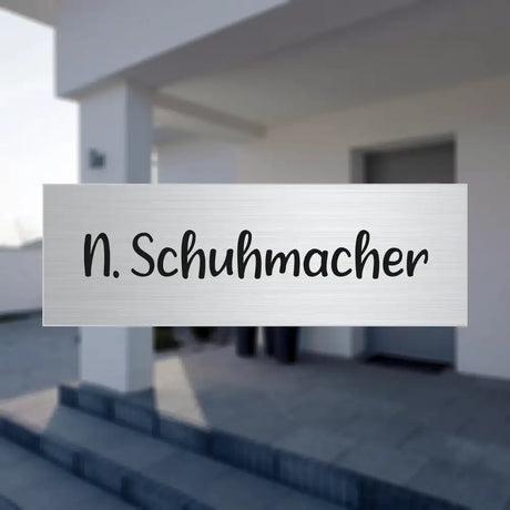 Aluminiumschild | 60x20 mm | Personalisiertes Türschild aus Aluminium