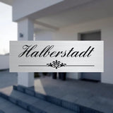 Selbstklebendes Aluminiumschild mit Personalisierter Gravur - Gravurshop