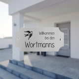 Türschild aus Aluminium Eckig mit Gravur - Gravurshop