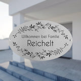 Edelstahlschild 20 * matt
