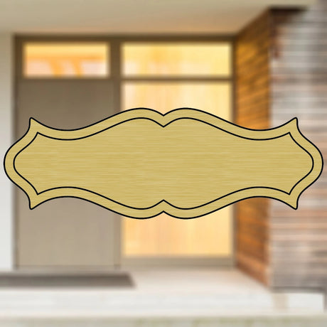 Selbstklebendes Türschild aus Kunststoff mit Gravur | 6 Farben - 5 Größen | Model B