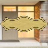 Selbstklebendes Türschild aus Kunststoff mit Gravur | 6 Farben - 5 Größen | Model C
