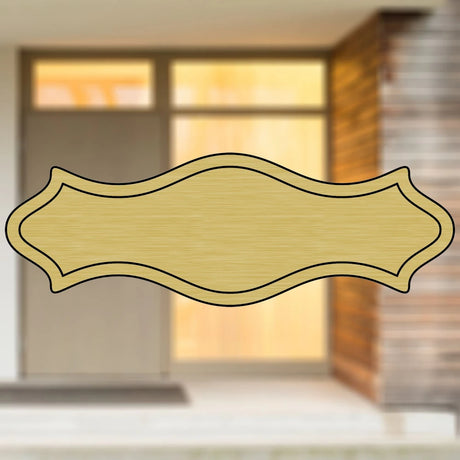 Selbstklebendes Türschild aus Kunststoff mit Gravur | 6 Farben - 5 Größen | Model C