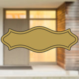 Selbstklebendes Türschild aus Kunststoff mit Gravur | 6 Farben - 5 Größen | Model C