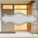 Selbstklebendes Türschild aus Kunststoff mit Gravur | 6 Farben - 5 Größen | Model C