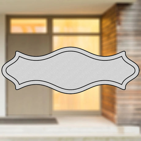 Selbstklebendes Türschild aus Kunststoff mit Gravur | 6 Farben - 5 Größen | Model C