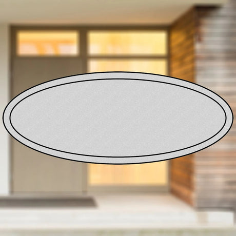 Selbstklebendes Türschild aus Kunststoff mit Gravur | 6 Farben - 5 Größen | Model D