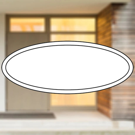 Selbstklebendes Türschild aus Kunststoff mit Gravur | 6 Farben - 5 Größen | Model D