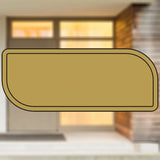 Selbstklebendes Türschild aus Kunststoff mit Gravur | 6 Farben - 5 Größen | Model G